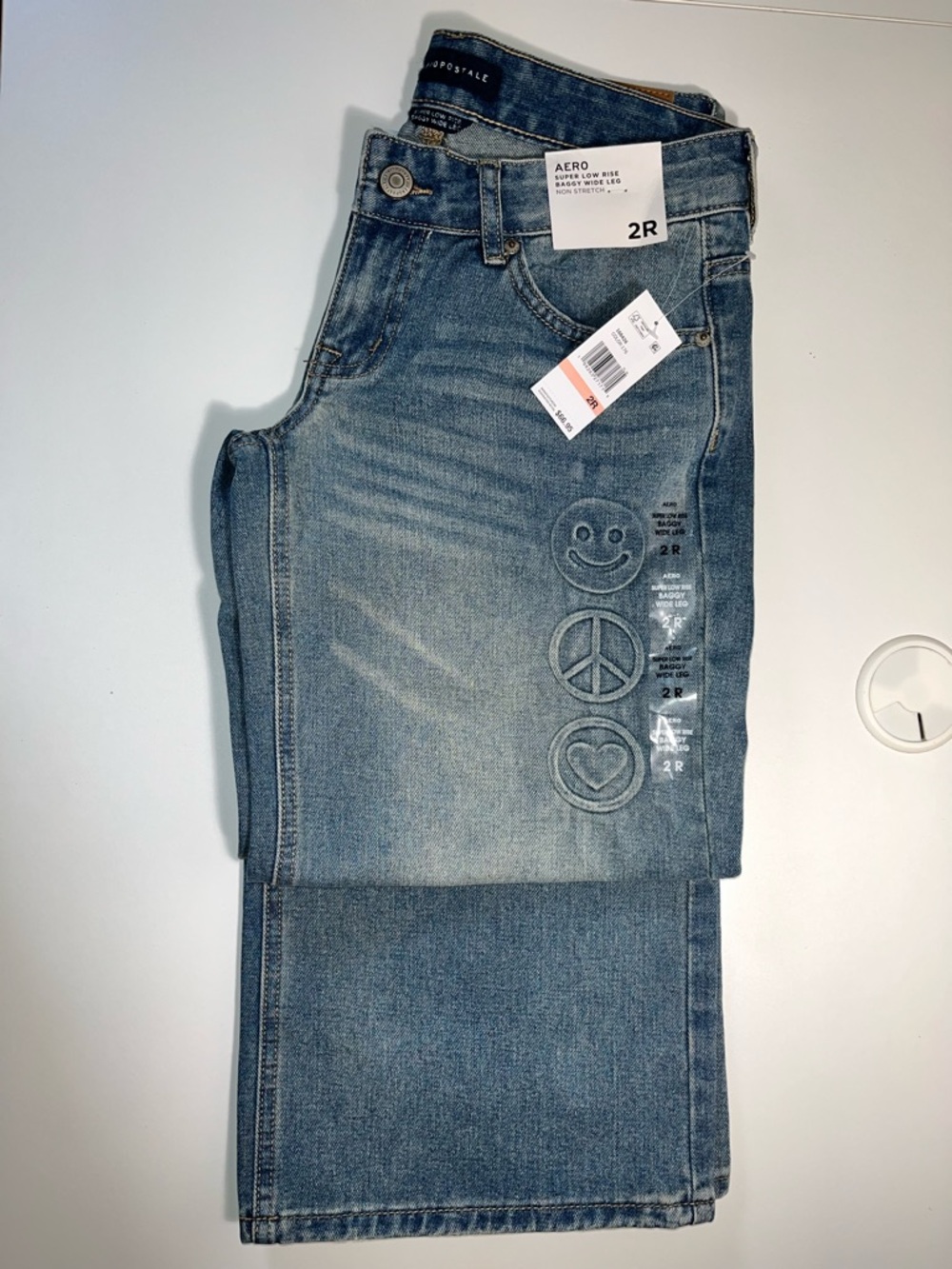 Aeropostale Blue Denim Jeans baggy look
